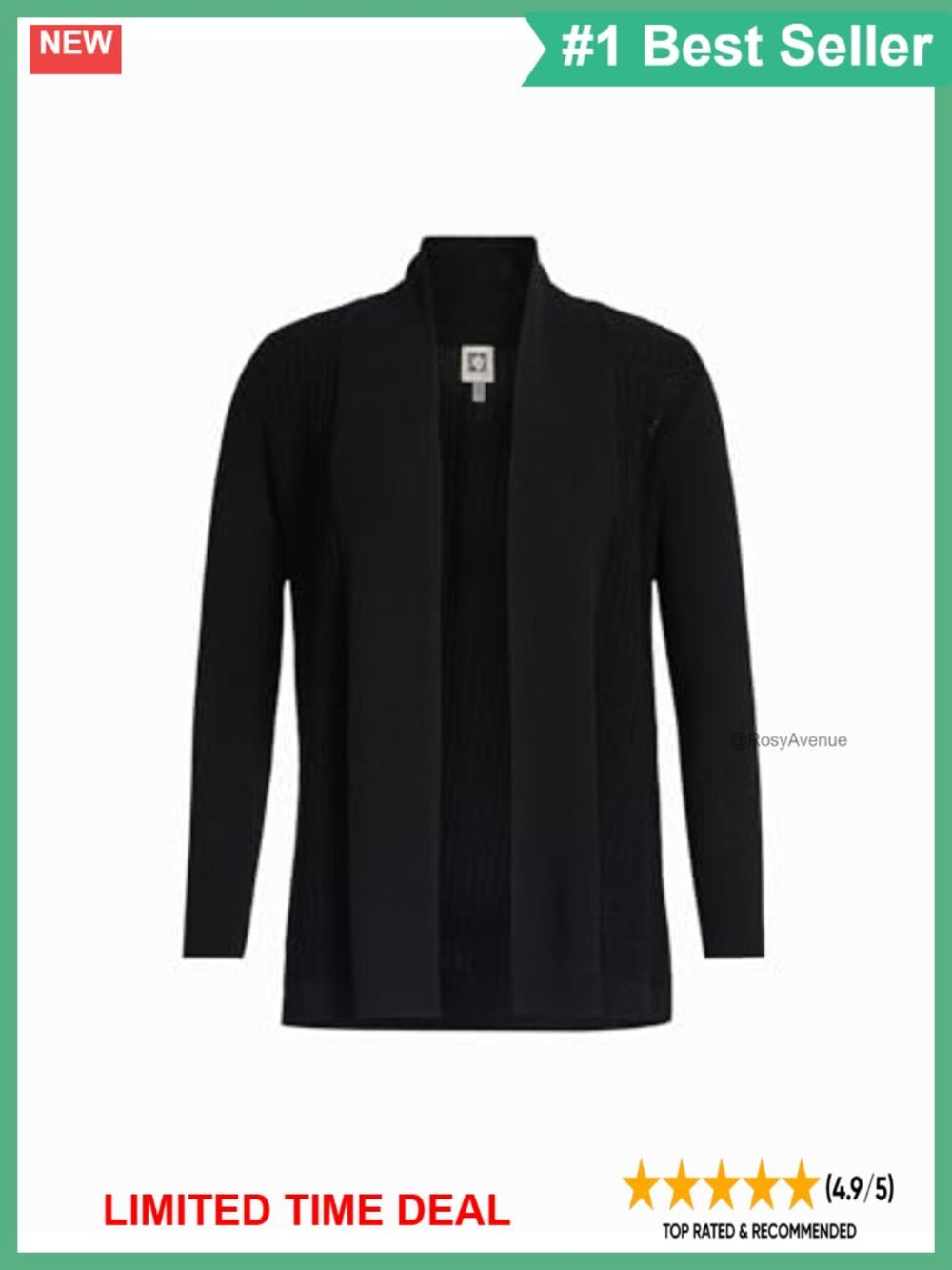 Rib Front Button Shawl Neck Cardigan Sweater Lightweight Knit Layer